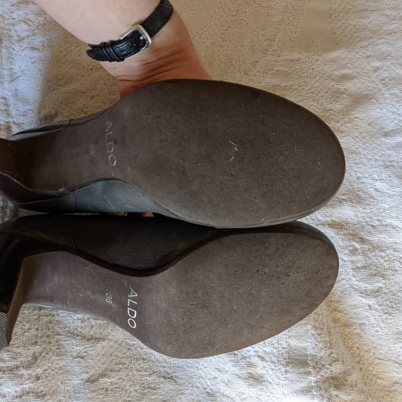 Aldo Leather Mary Jane T-strap heels - Picture 5 of 6